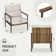 Berklee 3-Piece Aluminum Wicker Patio Conversation Set With Side Table And Light Grey Cushions