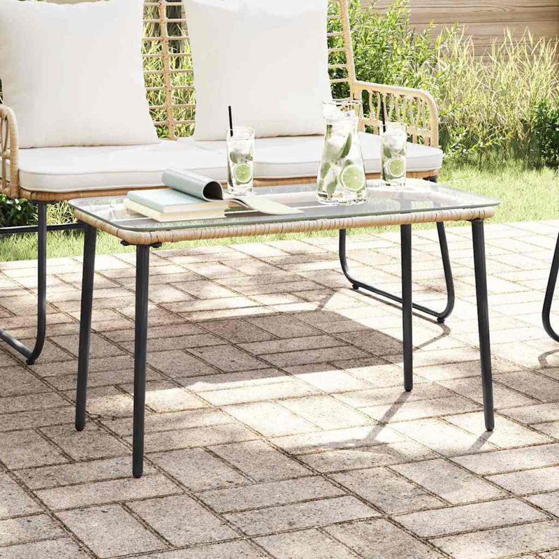 Rectangular Outdoor Side Table, Natural