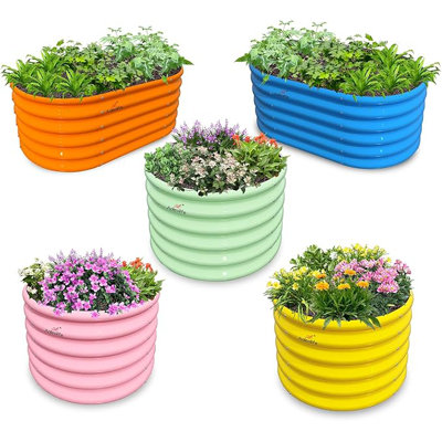 5-Pack 18In Tall Kids Raised Garden Beds Outdoor