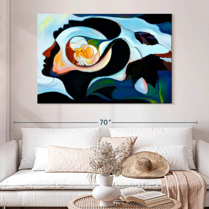 Leisha Mother Abstract, 34" H x 51" W