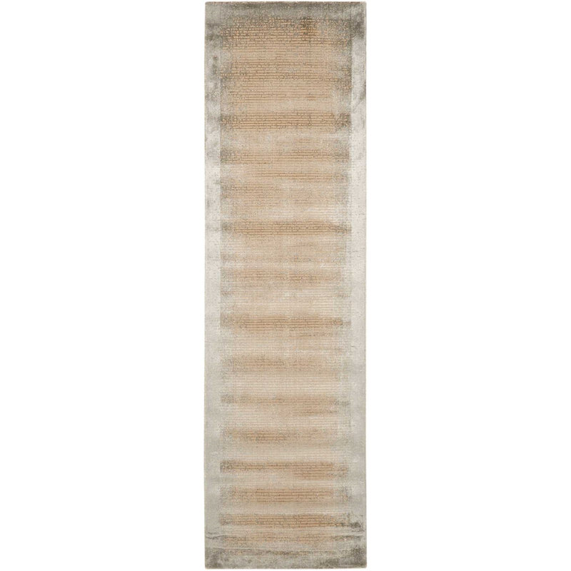 Maya Viscose Abstract Indoor Rug, Runner 2'3" x 8'