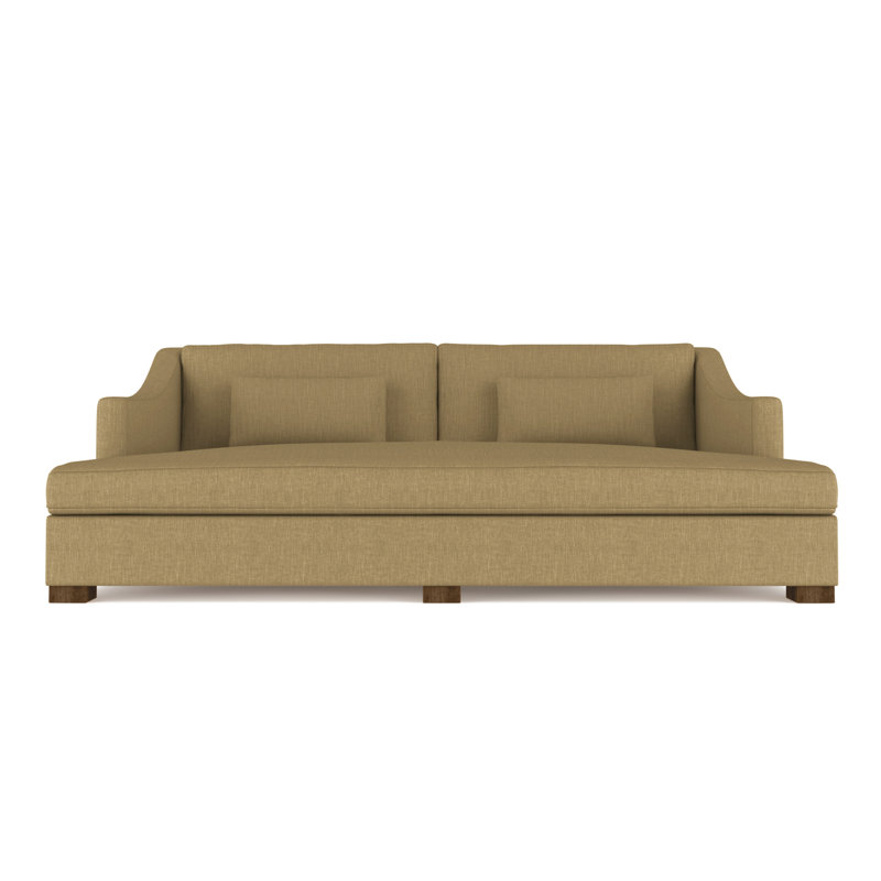 Crosby Slope Arm Daybed, Distressed Leather Graphite, Weathered