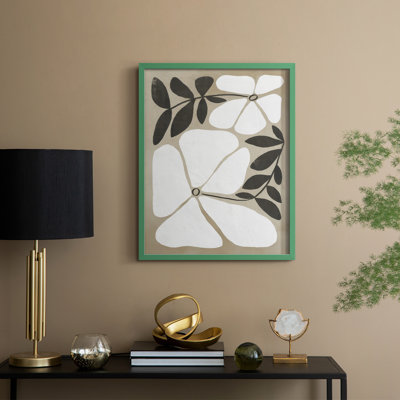 Melty Blooms II Framed Print - Solid Wood