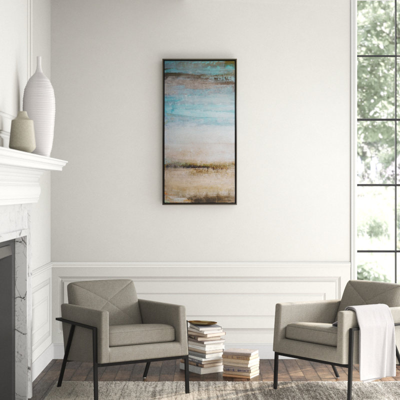 Guilded Seascape 10 Print by Maeve Harris, 73" H x 37" W 