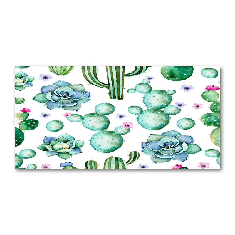 Cacti - No Frame Print on Canvas