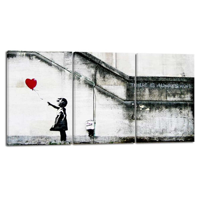 3 Piece Wrapped Canvas Print, 60 cm H x 120 cm W