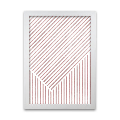 Red Lines Modern Art B - Print