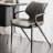 Grey Solid back side Chair(Set of 2)