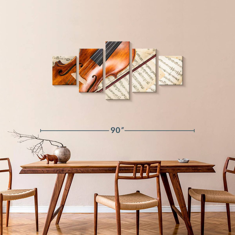 Violin, 34" H x 74" W