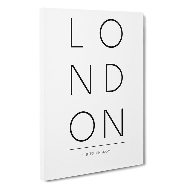 London United Kingdom - Wrapped Canvas Print, 50cm H x 35cm W x 3cm D