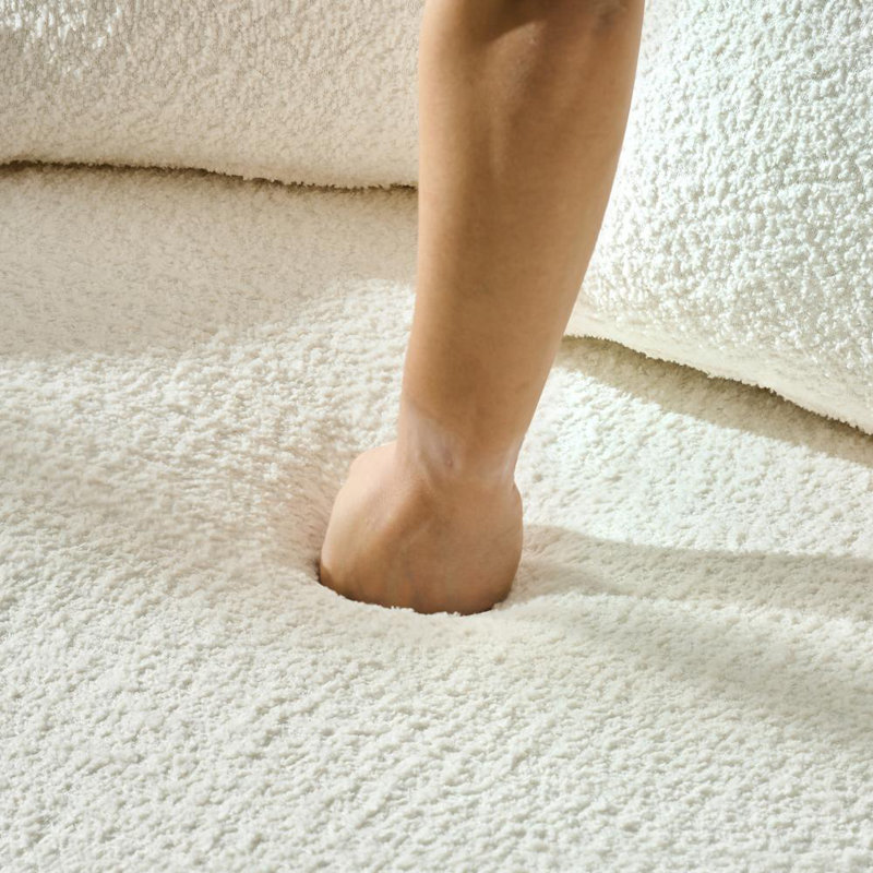 Canapé 3 places avec pieds en bois, Beige