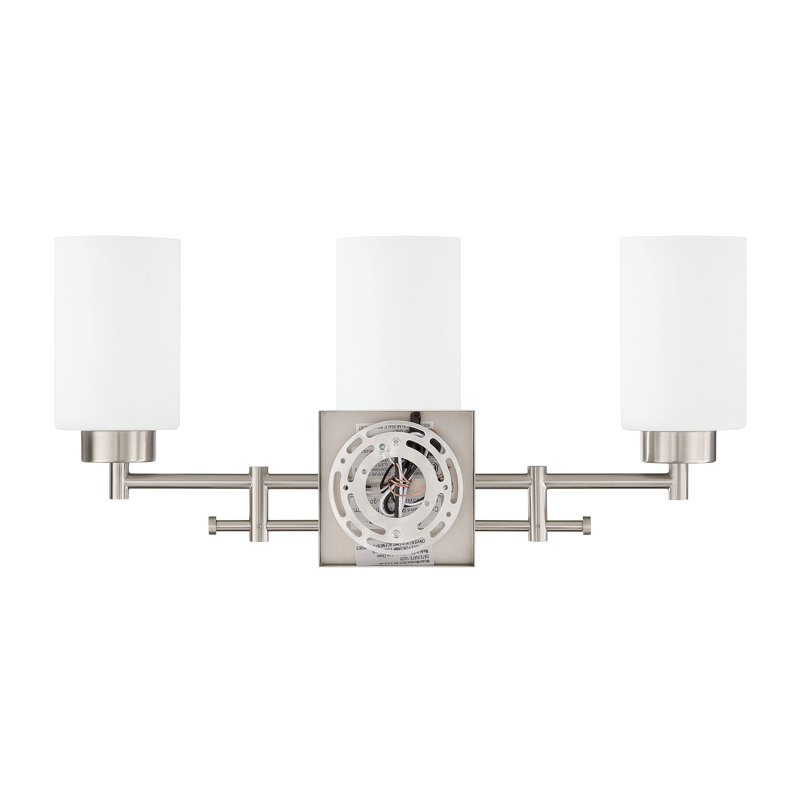 Éclairage pour coiffeuse Everlyn, Nickel brossé, 3