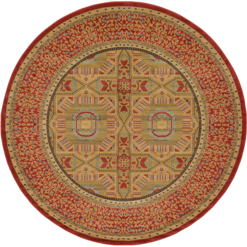 Ophelia Oriental Indoor Rug, Round 8'