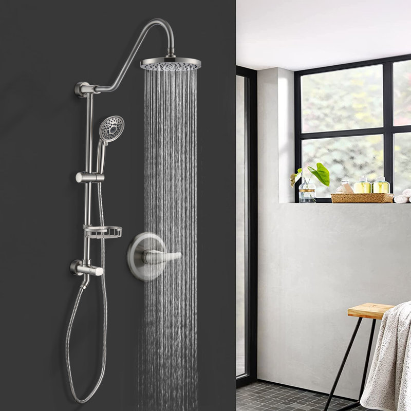 All-In-One Kit with Rough in-Valve, Brushed Nickel