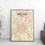 Milan City Map - No Frame Print-1849804756