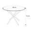 Cihan Glass Top Metal Base Dining Table