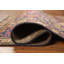 Tapis bleu en laine patiné 3x5