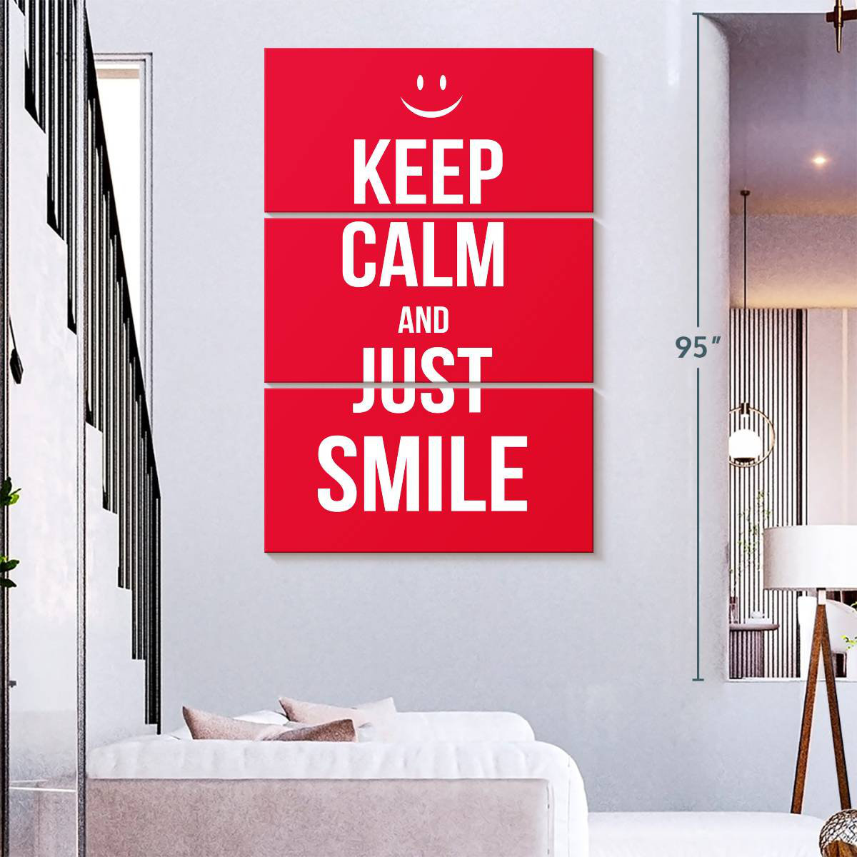Elephant Stock Keep Calm And Just Smile | Wayfair