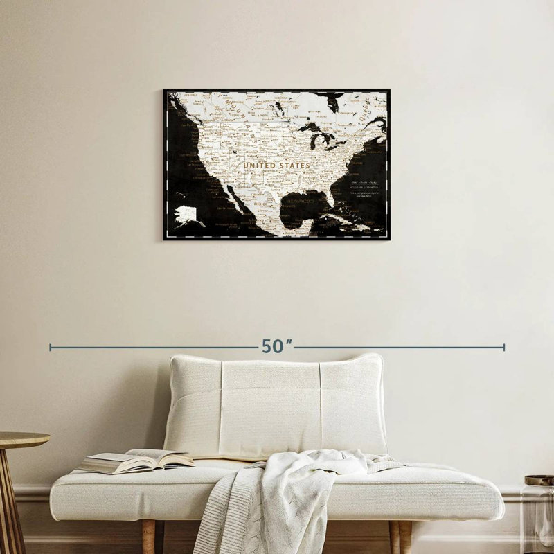 Épinglette personnalisée sur fond noir Ameere USA, H 20 po x l 30 po, Oui