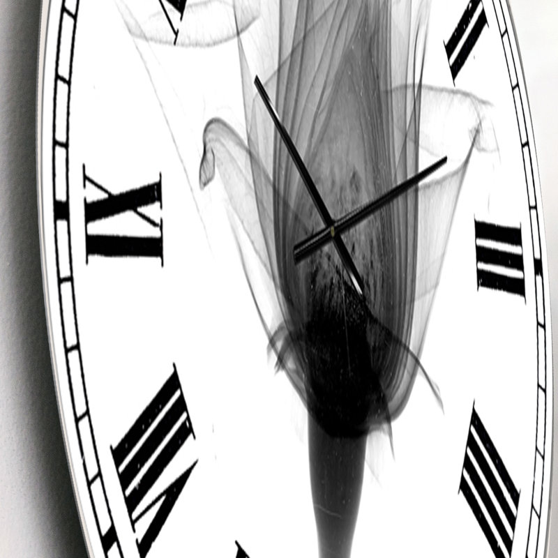 Horloge murale surdimensionnée Rose #10 X-Ray, Petit
