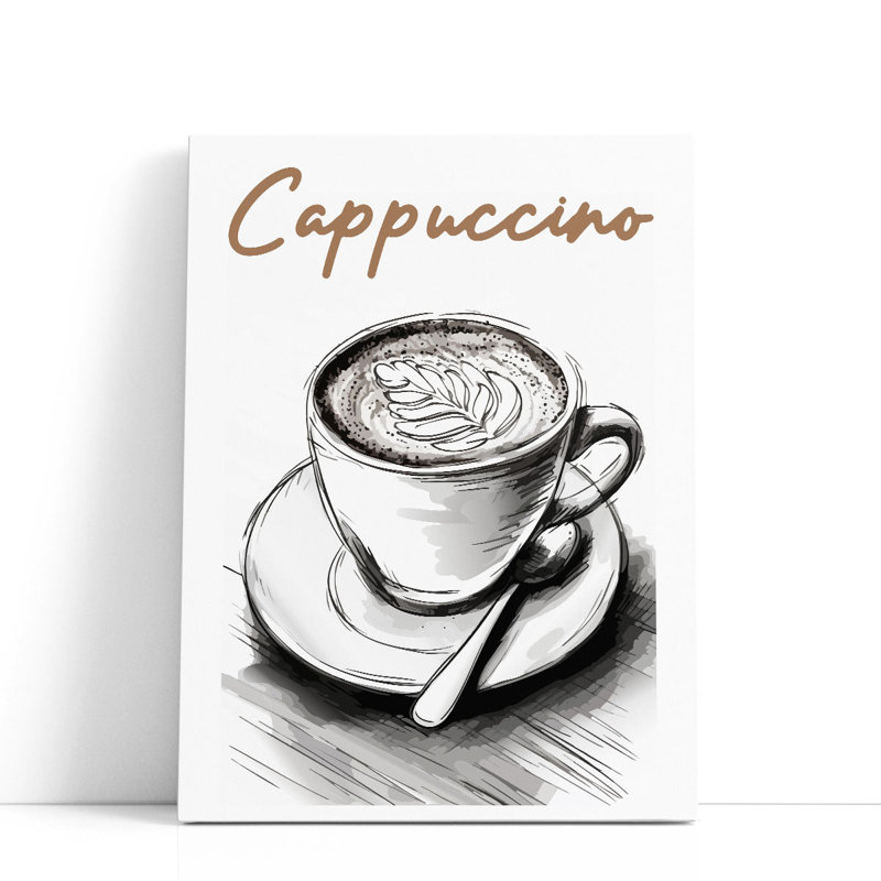 Cappuccino - reproduction d'art sur toile, H 40 po x l 30 po