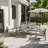 Dymir 1-Person Wood-Grain Aluminum Patio Conversation Chair