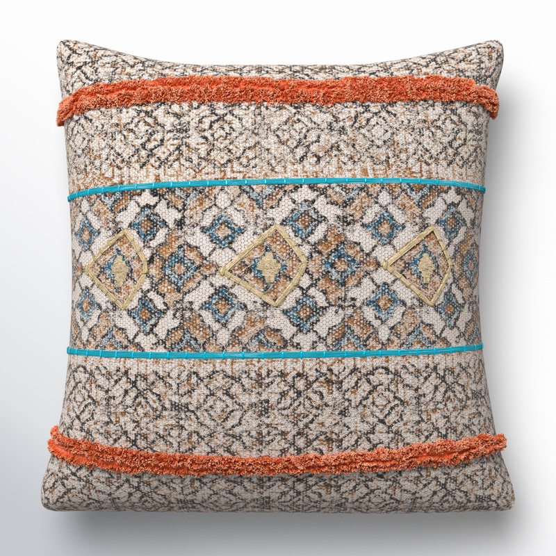 Housse de coussin en coton Ann, H 22 po x l 22 po
