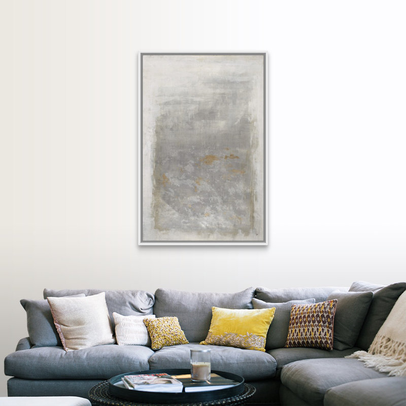 Illusive V - Print on Canvas, White Floater Framed, 50" H x 34" W x 1.75" D