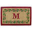 Tapis de porte d'extérieur antidérapant et personnalisé 36 po x 22 po Holly Ivy Border-1631026966