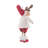 Red/White Polyester Standing Boy Moose
