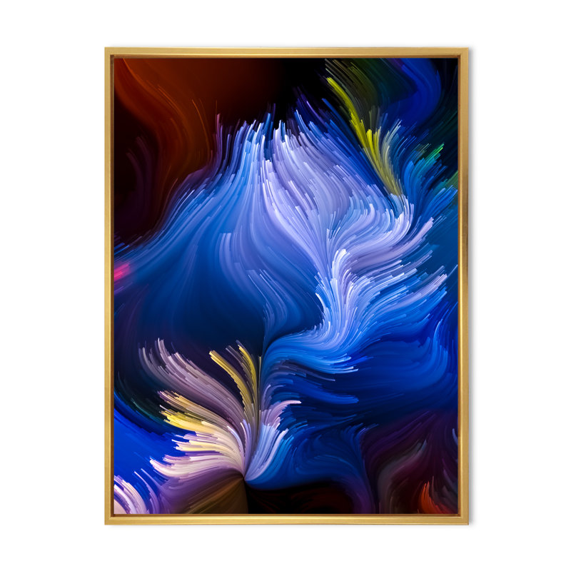 Art mural méditation sur toile, H 20 po x l 12 po x P 1 po, Cadre flottant doré