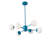 angelo:HOME Lloyd 6 Light Modern Spoke Chandelier in Multiple Colour-ways-364897927