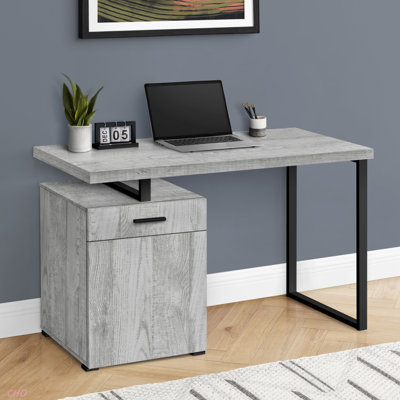 Computer Desk, Home Office, Laptop, Left, Right Set-Up, Storage Drawers, 48"L, Work, Contemporary, Modern