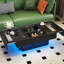 Table centrale avec surface coulissante et compartiment caché pour le décor du salon, extensible, discret, panneau de particules de 15 mm de largeur, table de rangement de café extensible de 68,21 lb