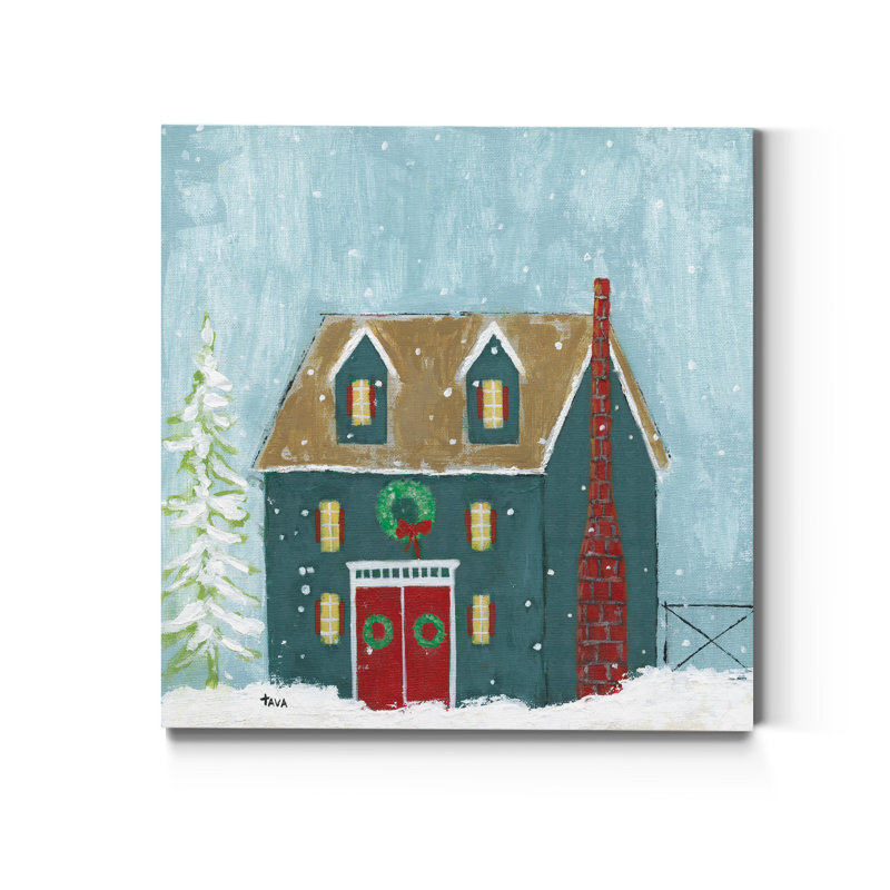 Prêt pour Noël - reproduction d'art sur toile tendue, H 32 po x l 32 po x P 1 po