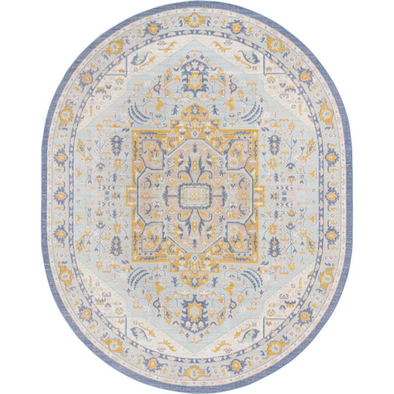 Matthei Oriental Indoor Rug, Oval 8' x 10'