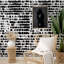 Black and White Polka Dot Modern Wallpaper