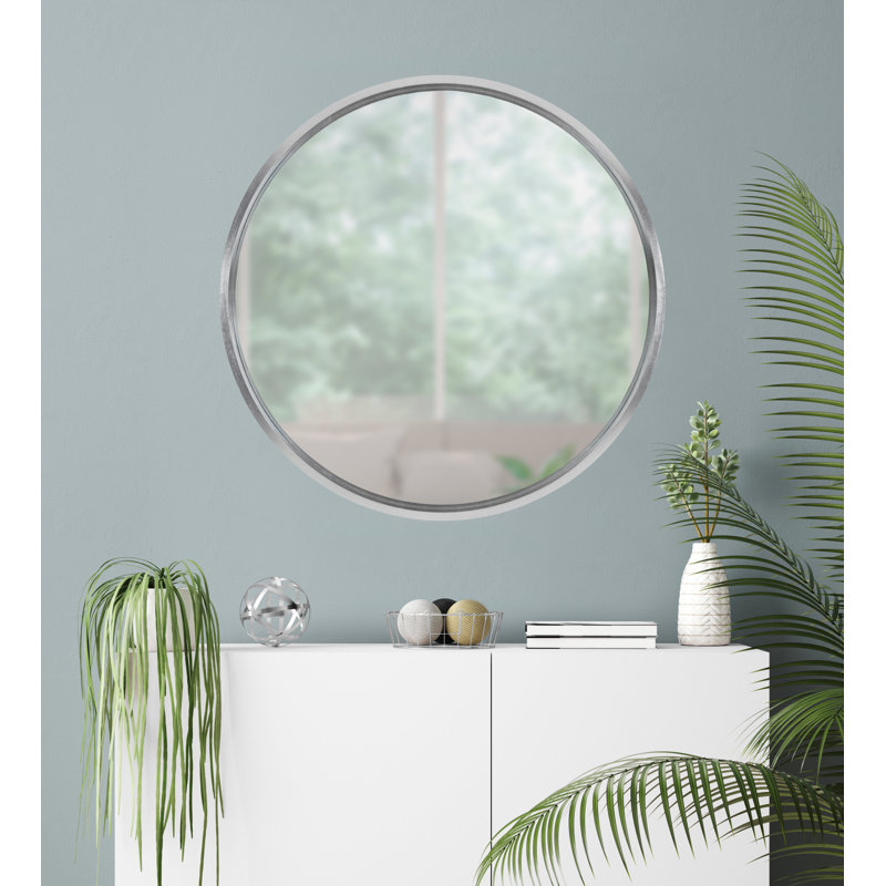 Arranjeet Flat Mirror, 25.6" x 25.6", Silver