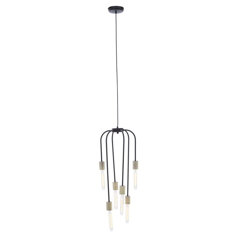 Brannan 6 - Light Bulb Pendant, Black