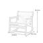 Chaise berçante rétro tout en bois massif Retro-101136694