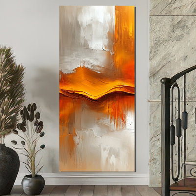 «Ofelya Day and Night Golden Mountain Landscape III - Mountains», reproduction d'art sur toile