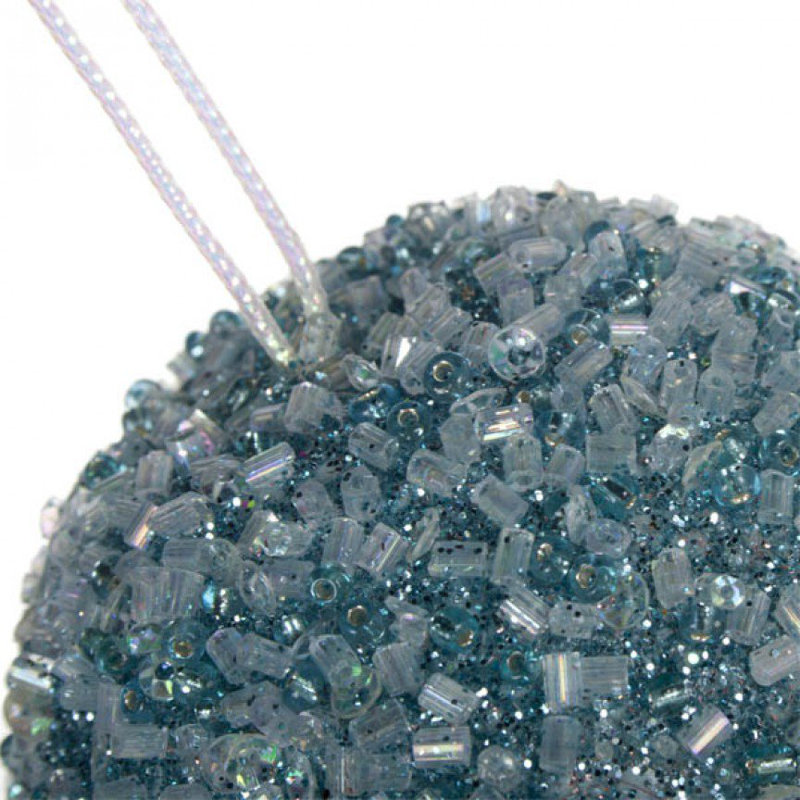 6.5cm Bauble, Pale Blue