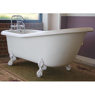 Imperial 66" x 30" Clawfoot Soaking Bathtub