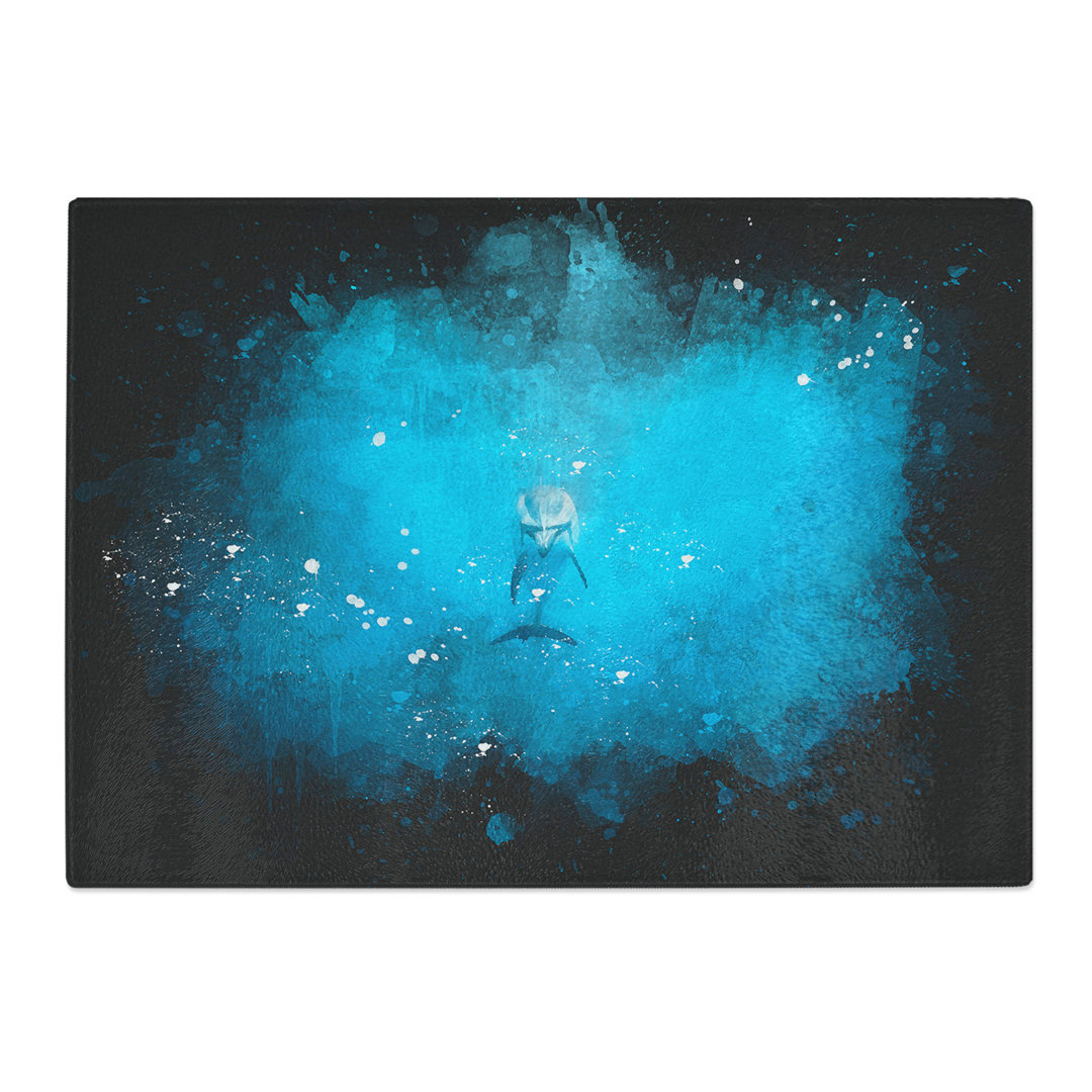 Tempered Glass Lone Dolphin Chopping Board