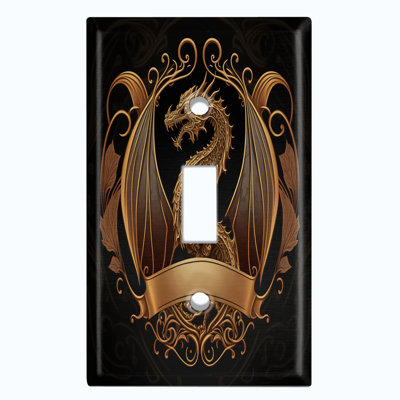 Plaque murale Dragon Crest 1-Gang