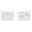 «Lilibeth Modern Circles - lot de 2» par Teju Reval, impressions murales encadrées-519630885-519630884