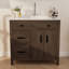 Meuble-lavabo simple 36 po avec plateau en résine et lavabo sur pied-1459783061