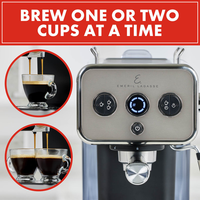 Machine à espresso semi-automatique 15 bars Emeril Lagasse 