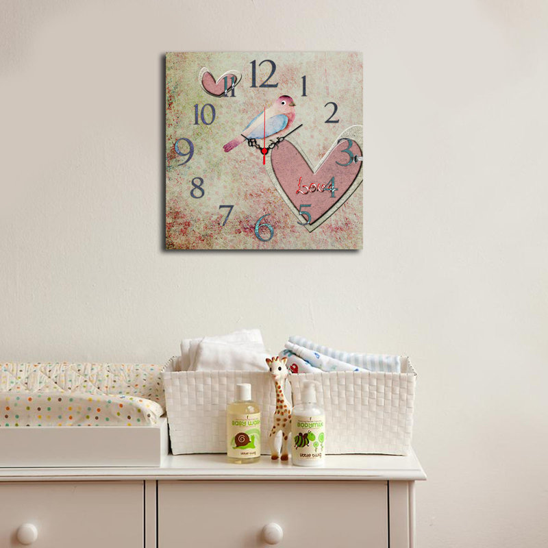 Horloge murale élégante 15,7 po x 15,7 po | 100% panneau de fibres à densité moyenne, épaisseur: 0,2 pouce | Décoration élégante pour le salon, la chambre à coucher et le bureau | Design moderne avec une esthétique minimaliste