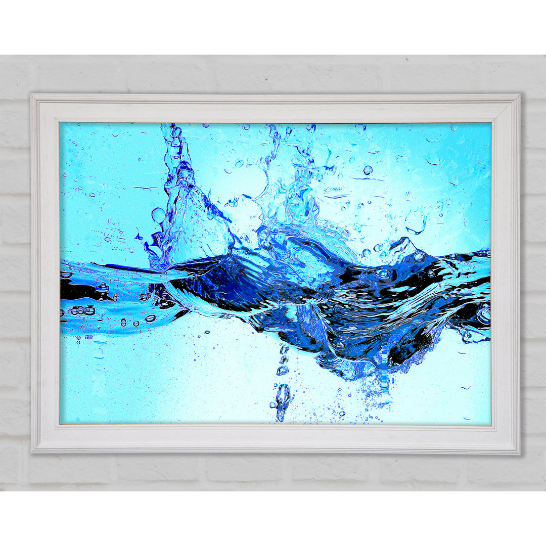 Crash Of The Water Splash - Einzelner Bilderrahmen Kunstdrucke